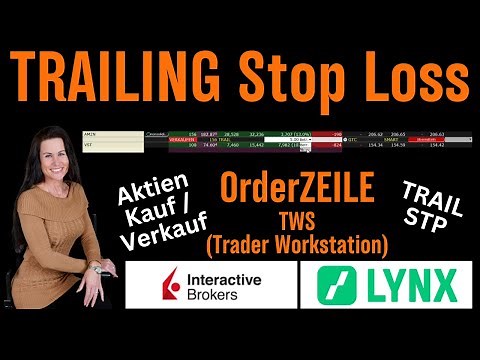 TWS - Attaching a trailing stop order to a stock - explained simply and briefly