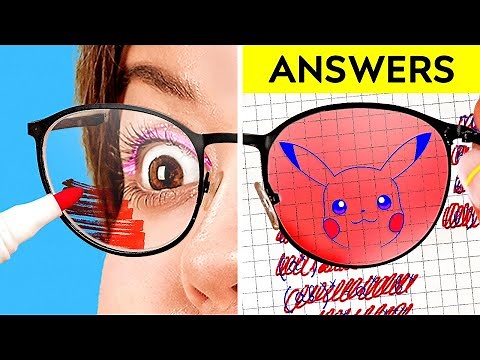 SPY HACKS AND SCHOOL TRICKS || Easy Crafts and DYIs for Crafty Students by 123 GO!