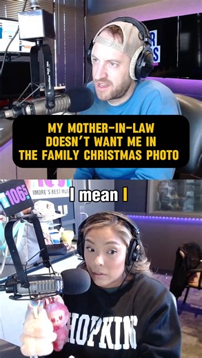 Kramer & Jess Mix 106.5 on Instagram: "“SHE WOULDN’T EVEN HAVE THAT GRANDDAUGHTER IF I DIDN’T COME FIRST” Britney’s mother-in-law is planning on leaving her out of the family Christmas photo, but Joan feels that she’s justified in her decision. Do you agree? Find the full #ForgiveAndForget conversation wherever you get your #podcasts 🎧 #Baltimore #Maryland #motherinlaw #daughterinlaw #familyphoto #inlaw #christmas @thatguykramer @jessduitt @ptsddiva"