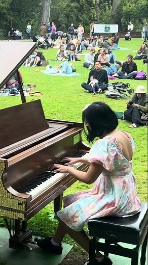 NieR Automata City Ruins on piano in public #piano #videogamemusic