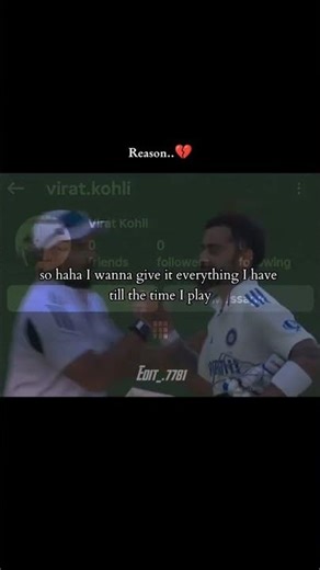 Virat Kohli main apna insta account deactivate kar diya 🥺🙏 vi #viratkohli short #viralking ❣️