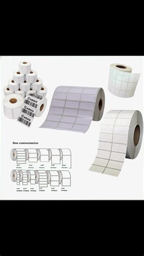 Barcode Label Sticker Roll Available🤩📃 Thermal Trasfer