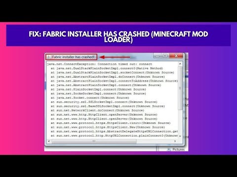 Fix Fabric Installer has Crashed Minecraft Mod Loader