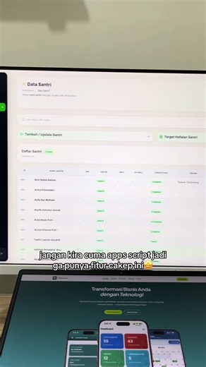 next kita review fitur fiturnya 🤩 #creovative #spreadsheet #jasawebsite #custom #viral