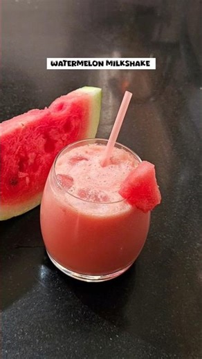 Watermelon Milkshake | Watermelon Smoothie #refreshingdrink #summerrecipes