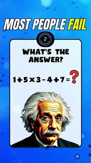 Only Geniuses Solve This PEMDAS Challenge in 10 Seconds! 🧠 Math Brain Teaser