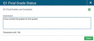 Grade Overrides, Add Comments, Finalize Grades