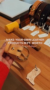 DAILY LEATHER CRAFTING CLASSES MAKE-AND-TAKE PROJECTS IN FORT WORTH Looking for a hands-on activity in Fort Worth? @TandyLeather has just opened its flagship store in West 7th at Artisan Circle, which is equal parts leather studio, retail shop, and museum. MAKE & TAKE PROJECTS If you’re short on time, their Make & Take projects are perfect. These quick, 15-minute crafts are designed for all skill levels and rotate monthly, so there’s always something new to try! It’s an easy, low-pressure way to