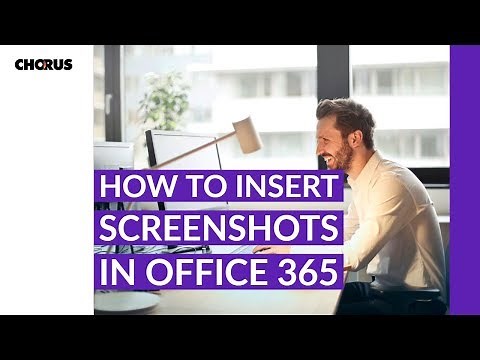 How to Insert Screenshots in Office 365