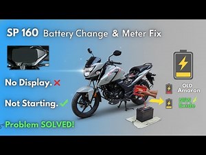 SP 160 Battery Change | Exide Xplore XLTZ5A | SP 160 Side Panel open | SP 160 Meter off problem.