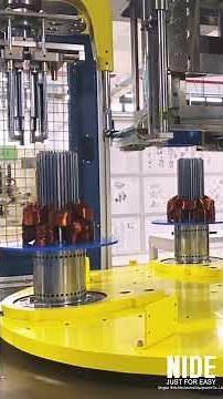 Induction Motor Manufacturing | Automatic Stator Coil Winding and Inserting Machine