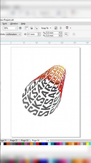How to Create Graphic Design in Corel Draw X7 ✍️🙏 #shortsfeed #coreldraw