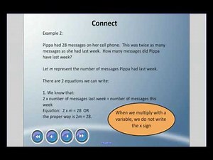 Mr. Hardy Teaches: Gr 5 Math - Unit 2-Lesson 4: Using a Variable to Write an Equation