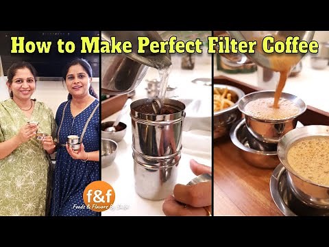 How to make filter coffee - Make at home with my friend Usha साउथ इंडिया की फेमस फ़िल्टर कॉफ़ी