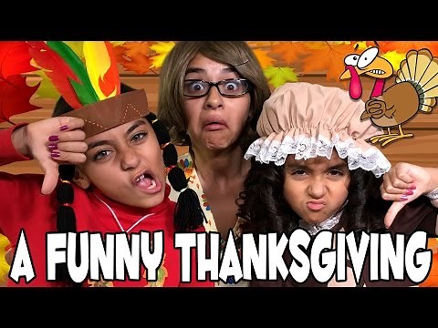 Funny Thanksgiving - Elementary School Comedy Skit : SKETCH COMEDY // GEM Sisters
