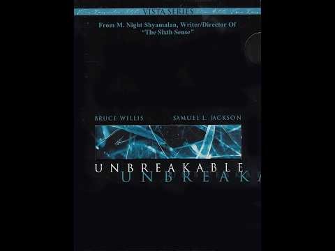 Opening to Unbreakable DVD (2001, Both Discs)