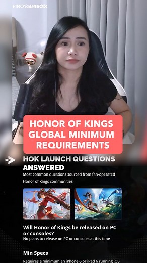 1.7K views · 13 reactions | Honor of Kings System Requirements | PinoyGamer | Facebook