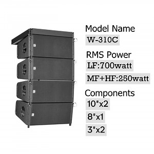 [Hot Item] 3-Way Dual 10 Inch Line Array Speakers  Line Array Cvr Professional Audio