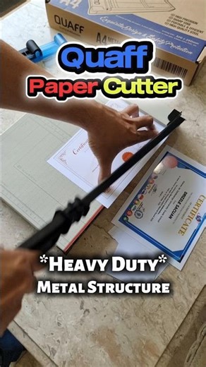 Quaff Paper Cuter A4 Metal Base Heavy Duty #papercutter #officom #maetsuen #Shopee #ShopeePH #quaff