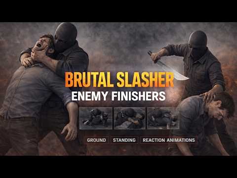 Brutal Slasher Enemy Finisher Animation Pack I Buy it Now
