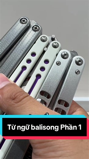 Một vài từ ngữ của phụ kiện trong chiếc balisong bạn nên biết nha #balisong #csgobalisong #csgostore