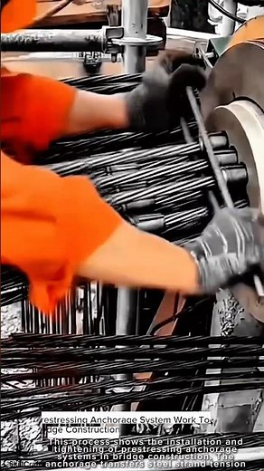 Prestressing Anchorage System Work Tool in Bridge Construction #worktool