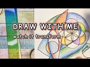 Abstract Geometric Art Process / Sacred Geometry Drawing with a Compass