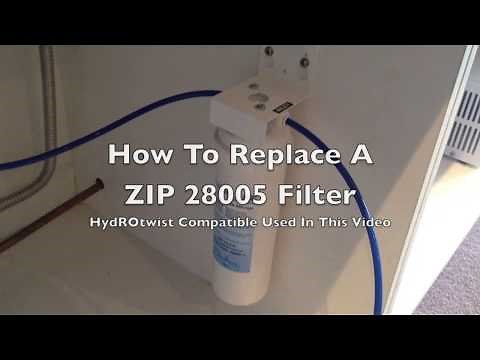 How To Replace A ZIP Sub Micron 28005 Water Filter