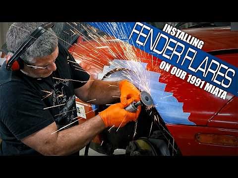 Installing Fender Flares on our NA Miata!