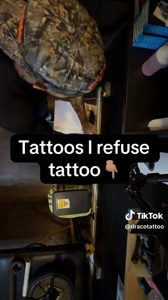 Tattoos I refuse to do ! 1.\tNazi swastikas or hate symbols → “Oh sure, let me brand you forever as the easiest idiot to spot in public. One tattoo and a complimentary package of social rejection.” \t2.\tEx’s face with the words “forever” → “Brilliant, let’s immortalize your failed love story in 4K. That way, when you break up, you’ll have the perfect excuse to spend thousands on laser removal.” \t3.\tGenitals with cartoon characters or “funny” phrases → “Fantastic idea—nothing screams class lik