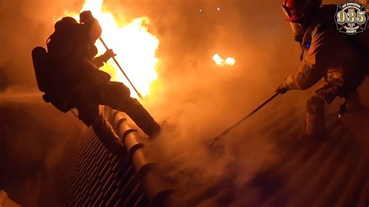 SBCoFD Truck Company Operations: Vertical Ventilation When you see firefighters on the roof of a burning building, it’s not random or reckless, it’s a coordinated operation. Vertical ventilation is a critical tactic between Interior and Roof Divisions working in sync. While interior crews advance to locate and suppress the fire, truck company crews on the roof are cutting ventilation openings to release superheated smoke and gases. This coordination reduces interior temperatures, limits flashove