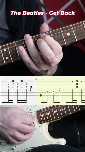 #tutorial The Beatles - Get Back #guitar #guitarlesson #guitartutorial #thebeatles #guitarcover