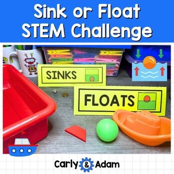 Pre-K Sink or Float Science Experiment and Investigation Row, Row, Row Your Boat