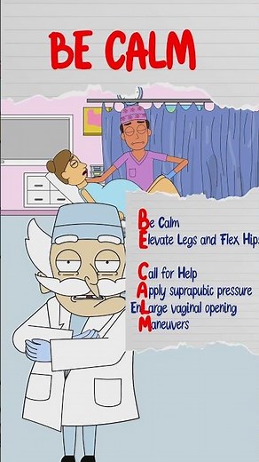 Shoulder Dystocia Mnemonic | BE CALM Maneuvers Explained | USMLE Step 2 OB/GYN
