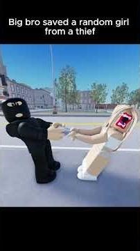 Big bro came to help but started dancing instead - ROBLOX ANIMATION