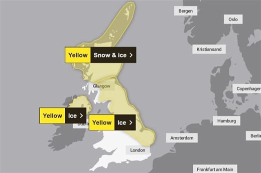 Met Office issues yellow weather warning for ice across Harrogate district as wintry conditions continue