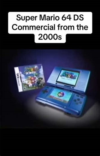 Super Mario 64 DS commercial (2004/2005) #fyp #nintendo #ds #2000s