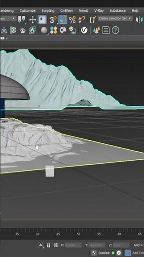 How to make a mountain in 3ds max #tutorial