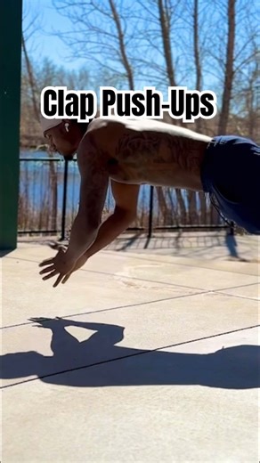 Improve explosiveness with clap push-ups 💪🏾 #pushup #fitness #motivation