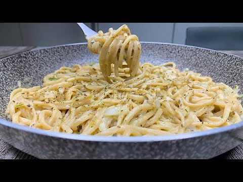 ONLY 3 INGREDIENTS for this delicious pasta! Quick and cheap recipe!