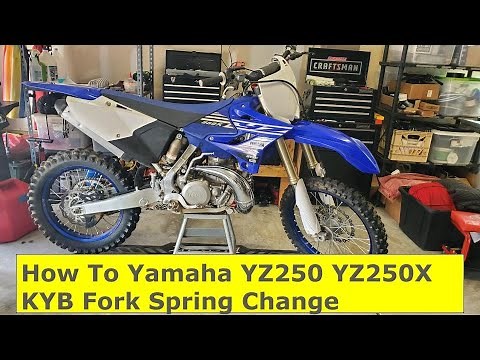 How To : Yamaha YZ250 YZ250X KYB Fork Spring Change