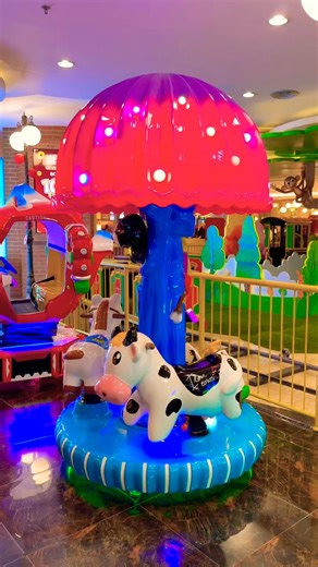 Cute striped cow carousel 🐄 🐮 #carousel #cute