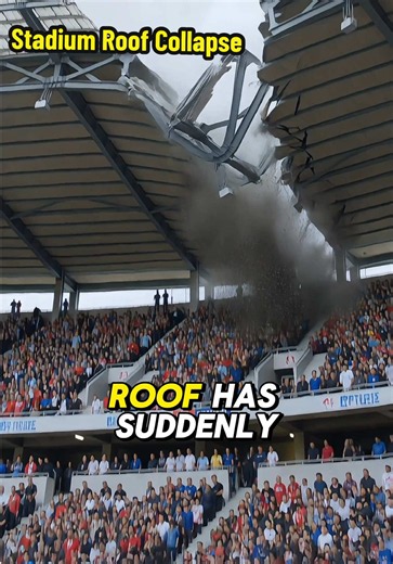 Stadium Roof Collapse #stadium #game #fyp #emergency #disaster | collapsed air suspension