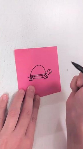 Quick-Tutorial: Schildkröte zum Zeichnen lernen, Doodles kritzeln und Malen für Kinder u. Anfänger