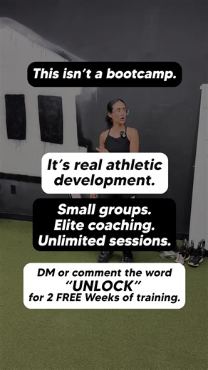 This isn’t a bootcamp. It’s real athletic development 💥 Small groups. Elite coaching. Unlimited sessions. DM or comment “UNLOCK” for 2 FREE weeks of training! #athletetraining #sportsperformance #strengthandconditioning #trainhard #playerdevelopment #coachinglife