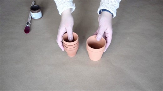 Terracotta pot reindeer craft