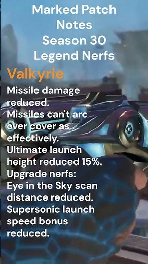 All Legend Nerfs - Apex Legends Marked Season 30 Patch Notes Update - Axle Nerf