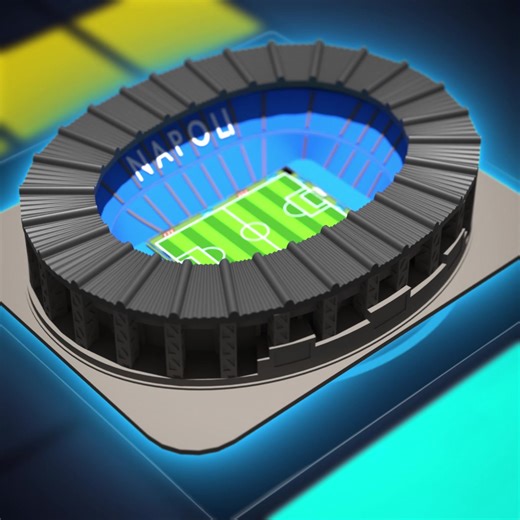 The heart of Naples beats in the metaverse 💙⚽ The SSC Napoli legendary stadium now stands tall in The Sandbox map. Own LAND in their neighborhood and build beside greatness 🏟️ https://tsbga.me/4m0Ki5D 🌍 | The Sandbox