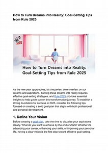 How to Turn Dreams into Reality_ Goal-Setting Tips from Rule 2025 - SlideServe