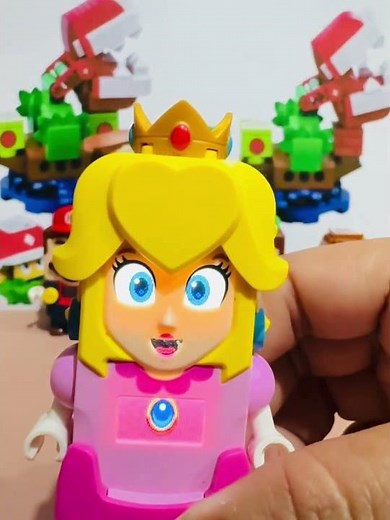 Triple Lego Mario OFF their button and see whats happen #shorts #supermario #funny #toys #asmr c6